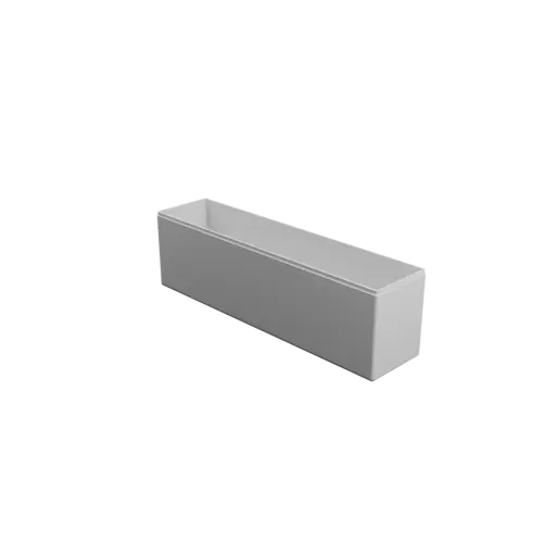 rectangular box with lid STL 3D model – 300×70×90 mm, wall thickness 2 mm