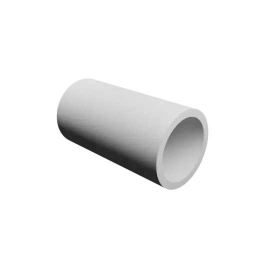 tube STL 3D model OD 16 mm, ID 13 mm, length 30 mm