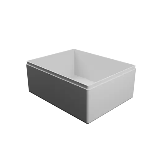 rectangular box with lid STL 3D model – 115×90×50 mm, wall thickness 2 mm