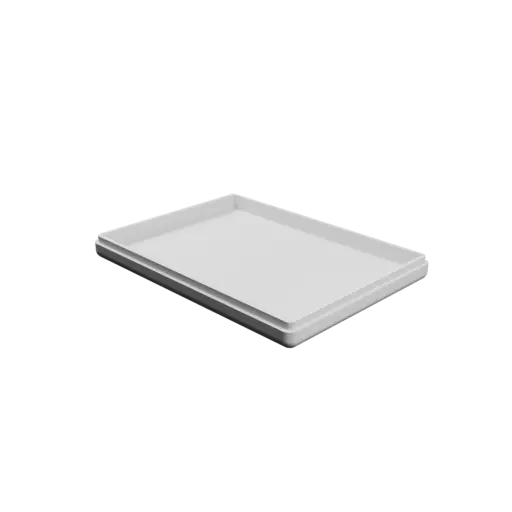 rectangular-base box with lid STL 3D model – 157×114×20 mm, wall thickness 4 mm