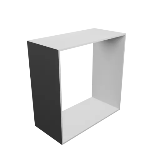 modèle 3D STL Adaptateur de tube rectangulaire 300x300mm vers 300x300mm - transition: 20mm
