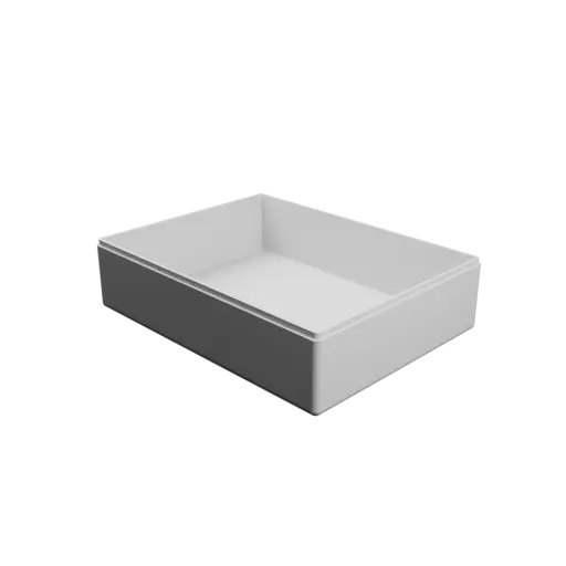 rectangular-base box with lid STL 3D model – 208×158×56 mm, wall thickness 3 mm