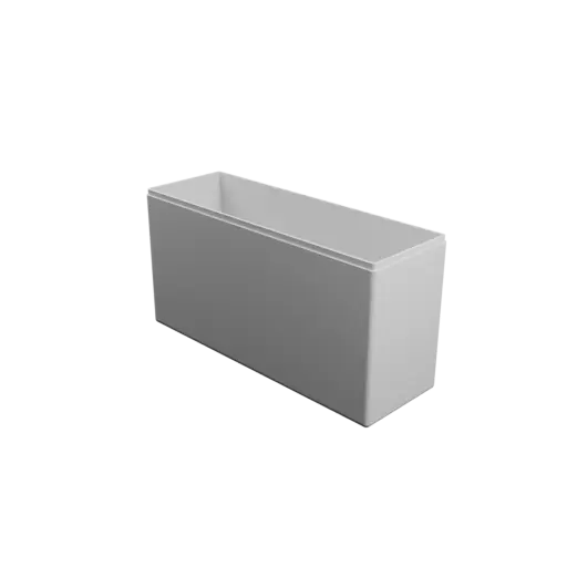 rectangular box with lid STL 3D model – 203×68×106 mm, wall thickness 2 mm