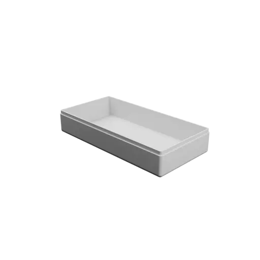 rectangular box with lid STL 3D model – 150×75×30 mm, wall thickness 2 mm
