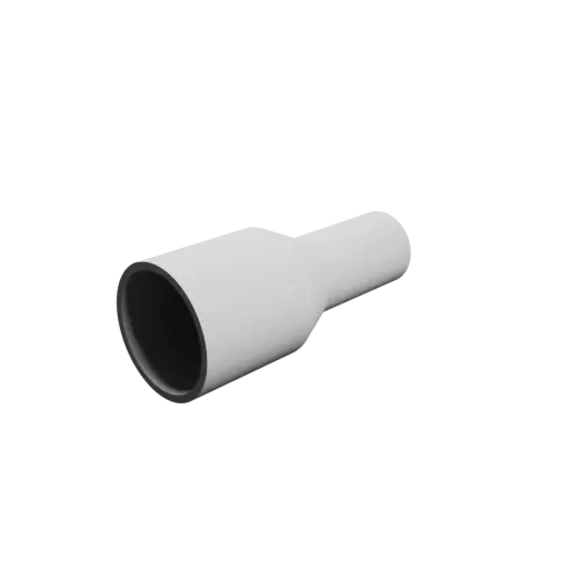 Tubing adapter STL 3D file ⌀ 51–32 mm (Length: 121 mm)