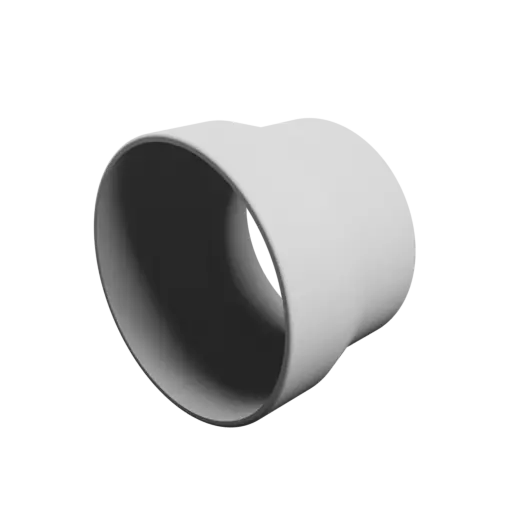 Tubing adapter STL 3D file ⌀ 77–68 mm (Length: 55 mm)