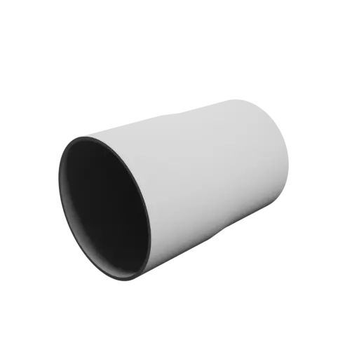 Tubing adapter STL file ⌀ 78–75 mm (Length: 115 mm)