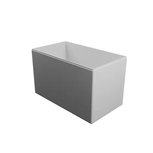 rectangular-base box with lid STL file – 265×150×165 mm, wall thickness 3 mm