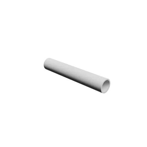 hollow tube STL 3D file OD 25.6 mm, ID 21.5 mm, length 152 mm