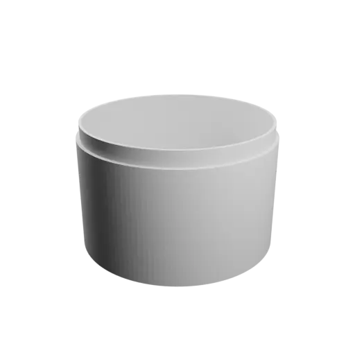 Round box with lid STL file ⌀ 65 mm - Height: 44 mm, Shell: 2 mm