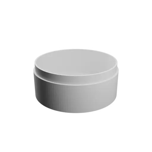 Round box with lid STL file ⌀ 54 mm - Height: 24 mm, Shell: 2 mm
