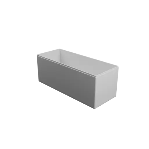 rectangular box with lid STL file – 250×100×100 mm, wall thickness 2 mm