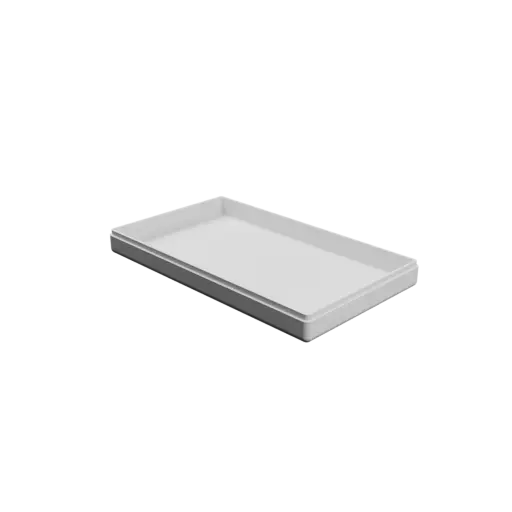 rectangular-base box with lid STL file – 201×117×24 mm, wall thickness 3 mm