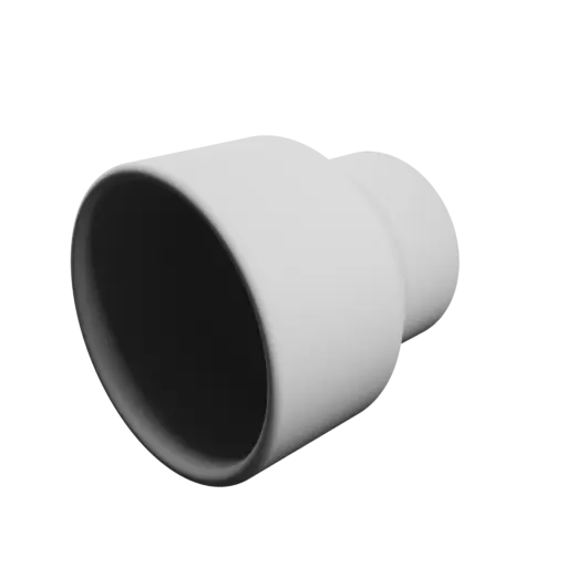 Tubing adapter STL 3D file ⌀ 96–70 mm (Length: 100 mm)