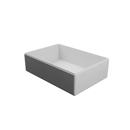 rectangular-base box with lid STL 3D file – 290×200×90 mm, wall thickness 5 mm