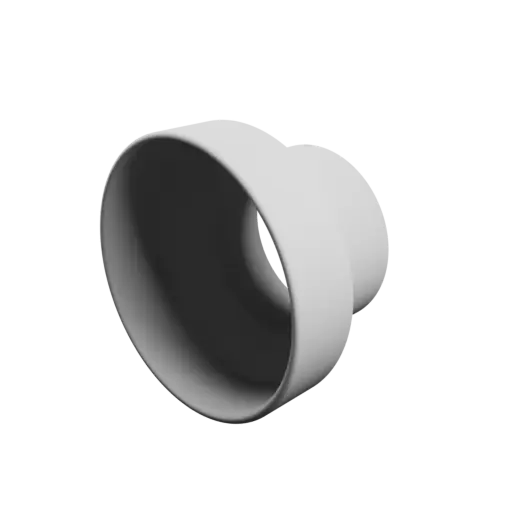 Tube adapter STL 3D file ⌀ 98–68 mm (Length: 65 mm)