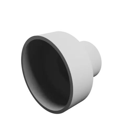 Tubing adapter STL 3D file ⌀ 70–40 mm (Length: 57 mm)