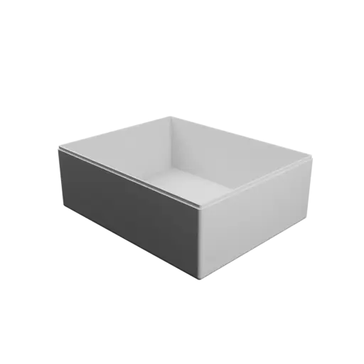 rectangular box with lid STL file – 250×200×90 mm, wall thickness 3 mm