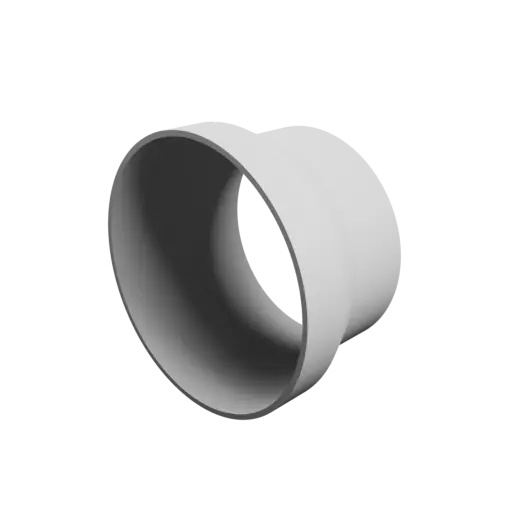 Tube adapter STL file ⌀ 121–102 mm (Length: 70 mm)