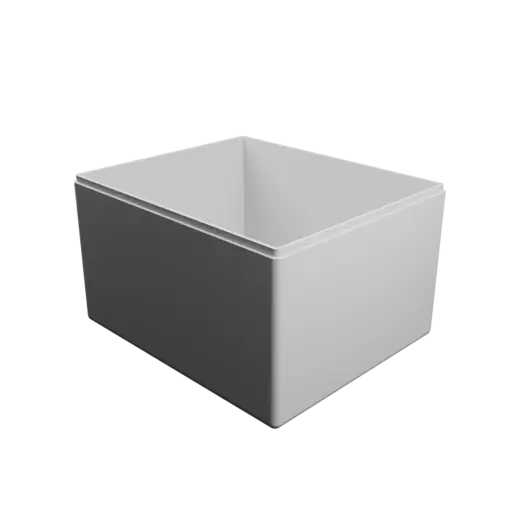 rectangular-base box with lid STL file – 165×139×100 mm, wall thickness 3 mm