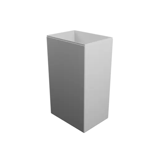 rectangular box with lid STL 3D file – 150×110×257 mm, wall thickness 2 mm