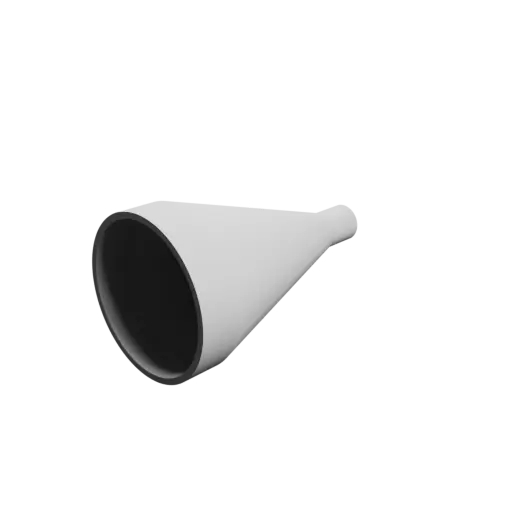 Tube adapter STL file ⌀ 60–15 mm (Length: 105 mm)