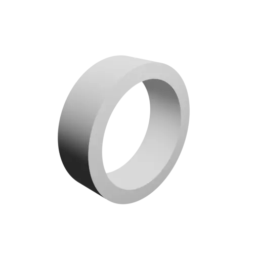 3D Model Hollow tube STL 3D file OD 21.5&nbsp;mm, ID 16.9&nbsp;mm, length 6.7&nbsp;mm