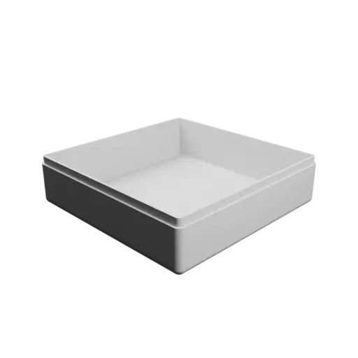 fichier STL boîte à base carrée avec couvercle - 100×100×30 mm, paroi 2 mm