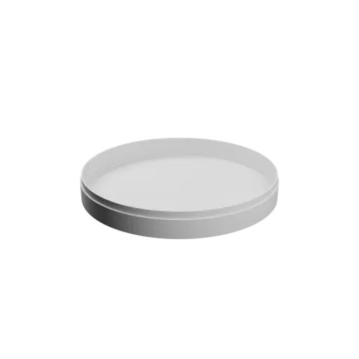 Round box with lid STL 3D file ⌀ 141 mm - Height: 20 mm, Shell: 2 mm