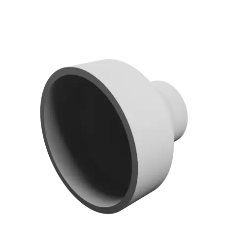 Tube adapter STL 3D file ⌀ 62–32 mm (Length: 50 mm)