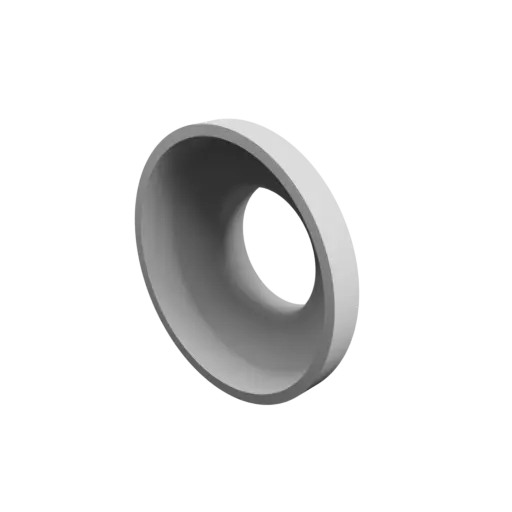 Tubing adapter STL 3D file ⌀ 75–42 mm (Length: 25 mm)