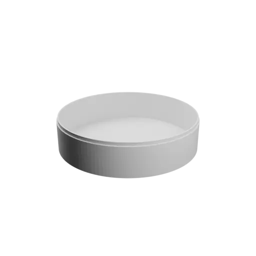 Round box with lid STL 3D file ⌀ 200 mm - Height: 50 mm, Shell: 3 mm