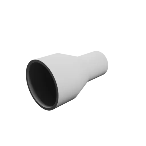Tubing adapter STL file ⌀ 56–34 mm (Length: 95 mm)