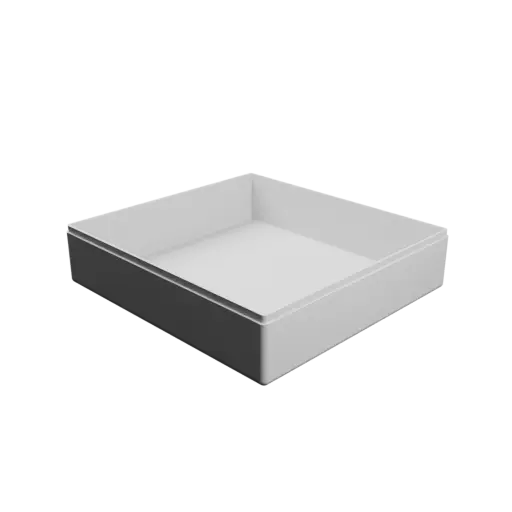 rectangular-base box with lid STL file – 160×150×40 mm, wall thickness 2 mm