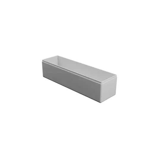 rectangular-base box with lid STL 3D model – 180×50×48 mm, wall thickness 2 mm