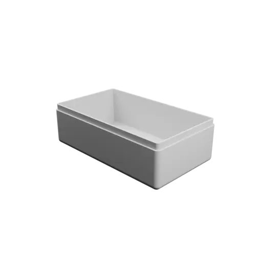 rectangular box with lid STL 3D file – 95×55×33 mm, wall thickness 2 mm