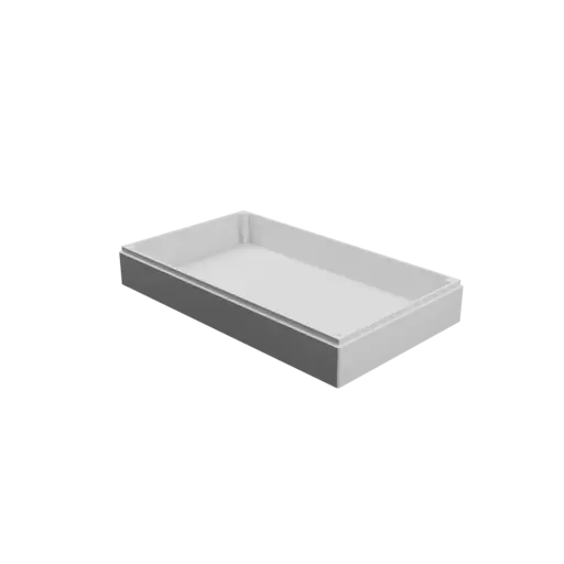 Enclosure with screw-mounted lid STL file: 250×145×45 mm