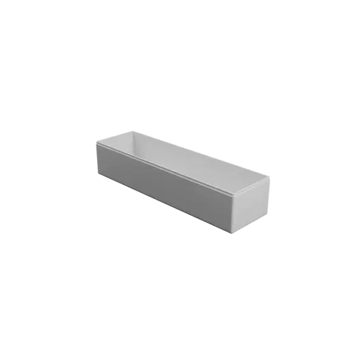 Rectangular-base box with lid STL 3D model – 300×84×64 mm, wall thickness 2 mm