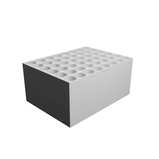 Multi-compartment box STL 3D file: 48 compartments of 25×25×100 mm
