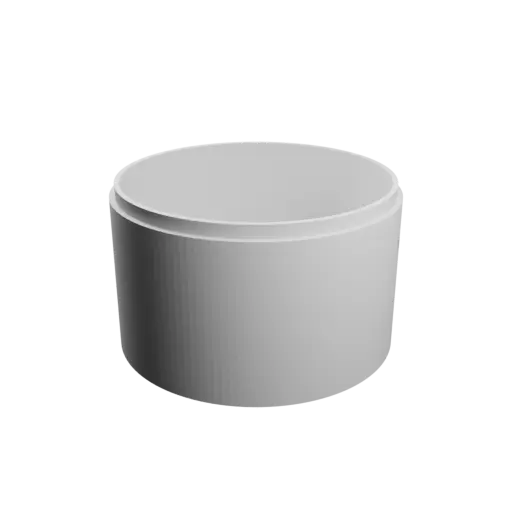 Round box with lid STL file ⌀ 110 mm - Height: 70 mm, Shell: 4 mm