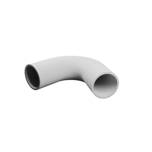 Tube elbow STL 3D file 120° ⌀OD: 23 mm ⌀ID: 20 mm thickness: 1.5 mm