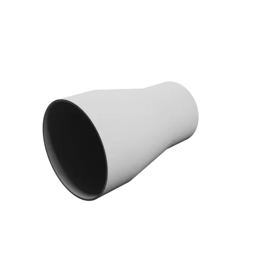 Tube adapter STL file ⌀ 146–109 mm (Length: 220 mm)