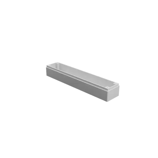Enclosure with screw-mounted lid STL file: 200×40×35 mm
