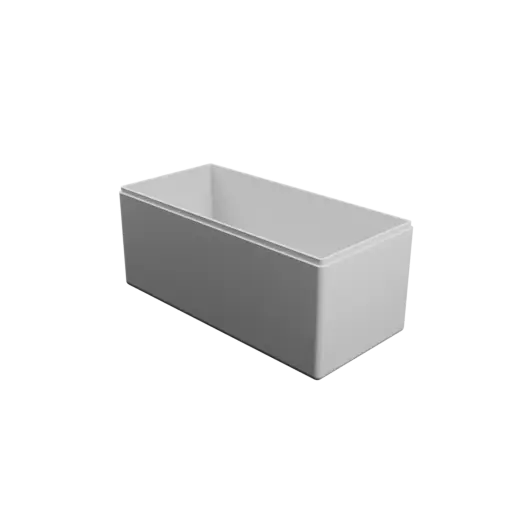 Rectangular box with lid STL 3D model – 200×94×86 mm, wall thickness 3 mm