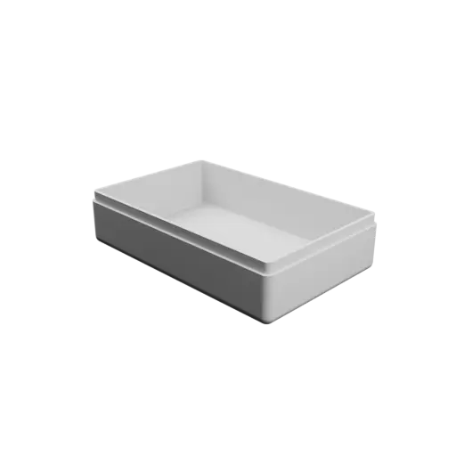 fichier STL boîte rectangulaire avec couvercle - 94×60×26 mm, paroi 2 mm