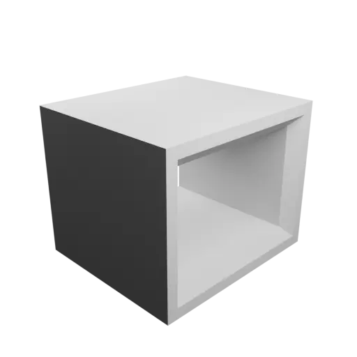 Rectangle-to-rectangle duct adapter STL 3D file 39.5x29 mm to 39.5x29 mm – transition: 20 mm