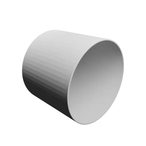 Pot STL file, inner: base Ø62 mm, top Ø64 mm, height 55 mm - wall thickness 1 mm