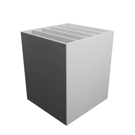 Multi-compartment box STL file: 5 compartments of 80×15×100 mm