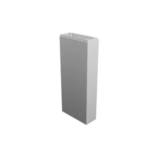 Enclosure with screw-mounted lid STL 3D file: 120×48×280 mm (with ventilation on the lid)
