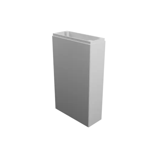 Enclosure with screw-mounted lid STL file: 105×42×180 mm (with ventilation under the enclosure)